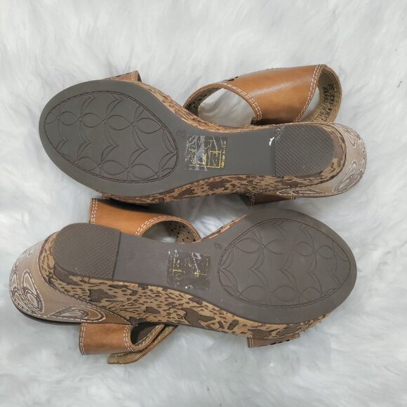 L. Artiste By Spring Step Cut Out Design Allura Wedge Sandal Women's Size 8 - Picture 12 of 12